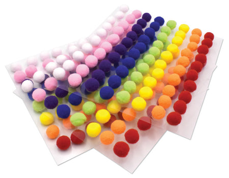 Creativity Street® Peel-n-Stick 5/8" Pom Poms - 240/PKG