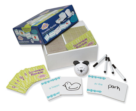 Mind Sparks Scramble Ramble Word Game, Assorted Components, Assorted Sizes, 200 Cards