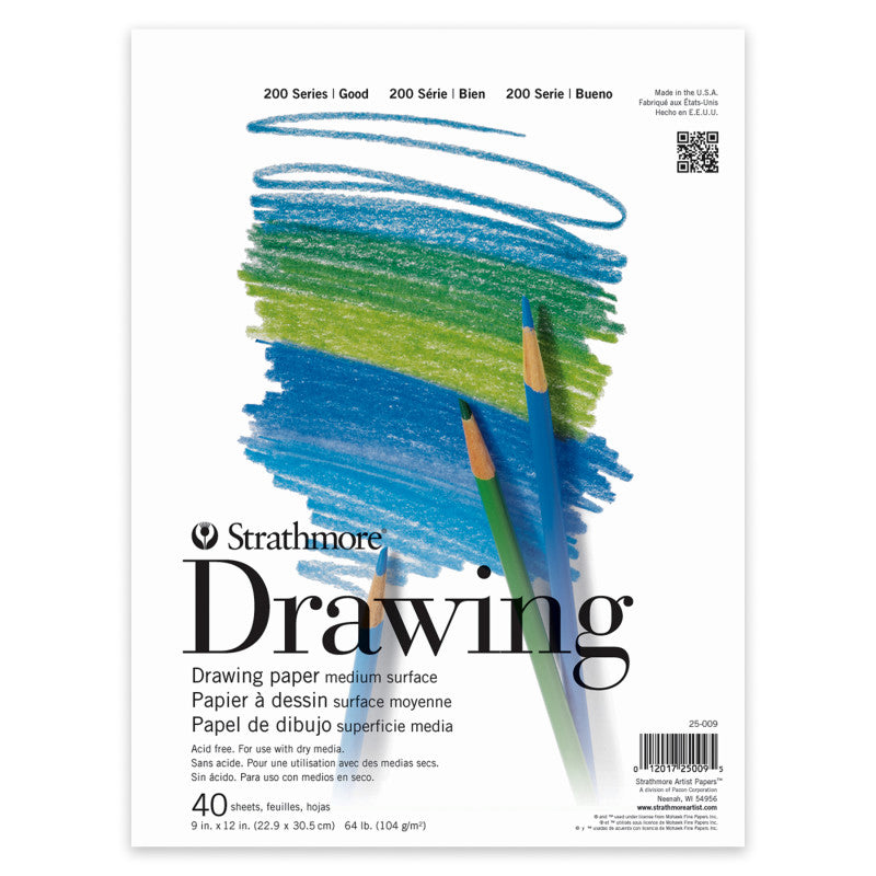 200 Series Drawing Pad, 40 Sheet, 9x12 inch, 1 Count