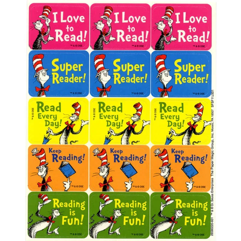 Cat in the Hat&trade; Reading Success Stickers, Pack of 120
