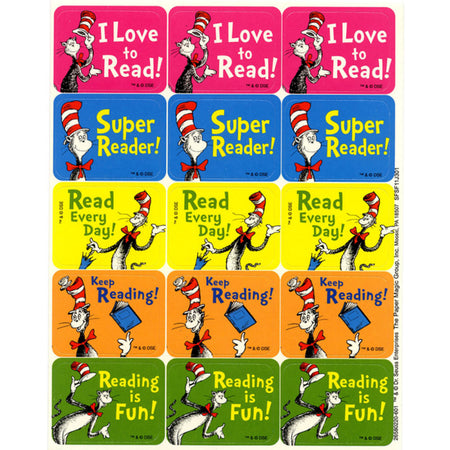 Cat in the Hat&trade; Reading Success Stickers, Pack of 120