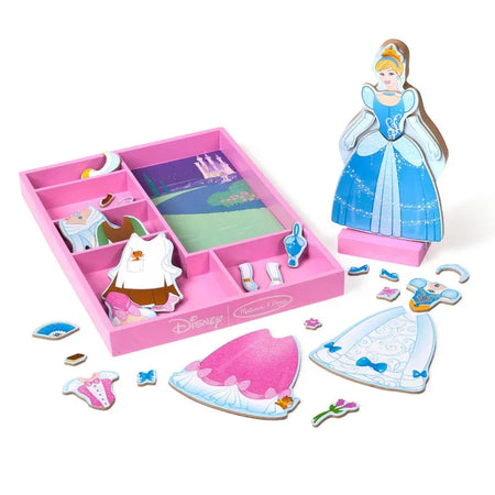 Disney Princess Cinderella Wooden Magnetic Dress-Up Play Set