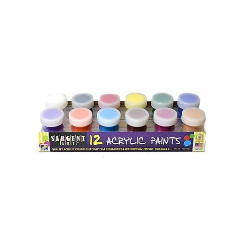 Sargent Art 12-Jar Acrylic Colors 66-5421