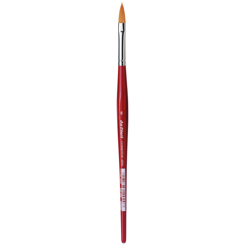 COSMOTOP-SPIN Silkpainting Brush, Synthetic, Watercolor, Oval-Pointed, Size 8