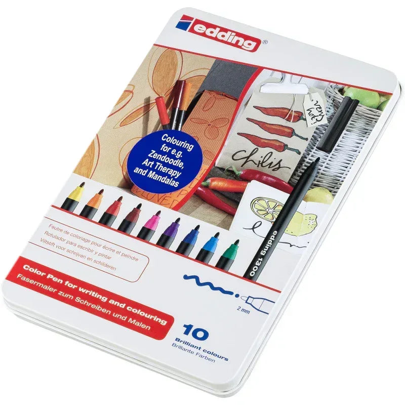 1300 Series Color Markers, Medium, Assorted Colors, Set of 10