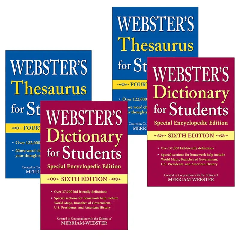 Webster's For Students Dictionary/Thesaurus Shrink-Wrapped Set, 2 Sets