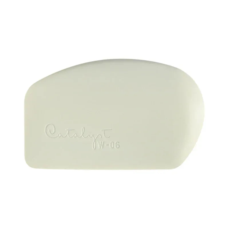 Catalyst Tool Wedge, Silicone, Mixed Media Paintbrush, White, Size 6, 1 Count