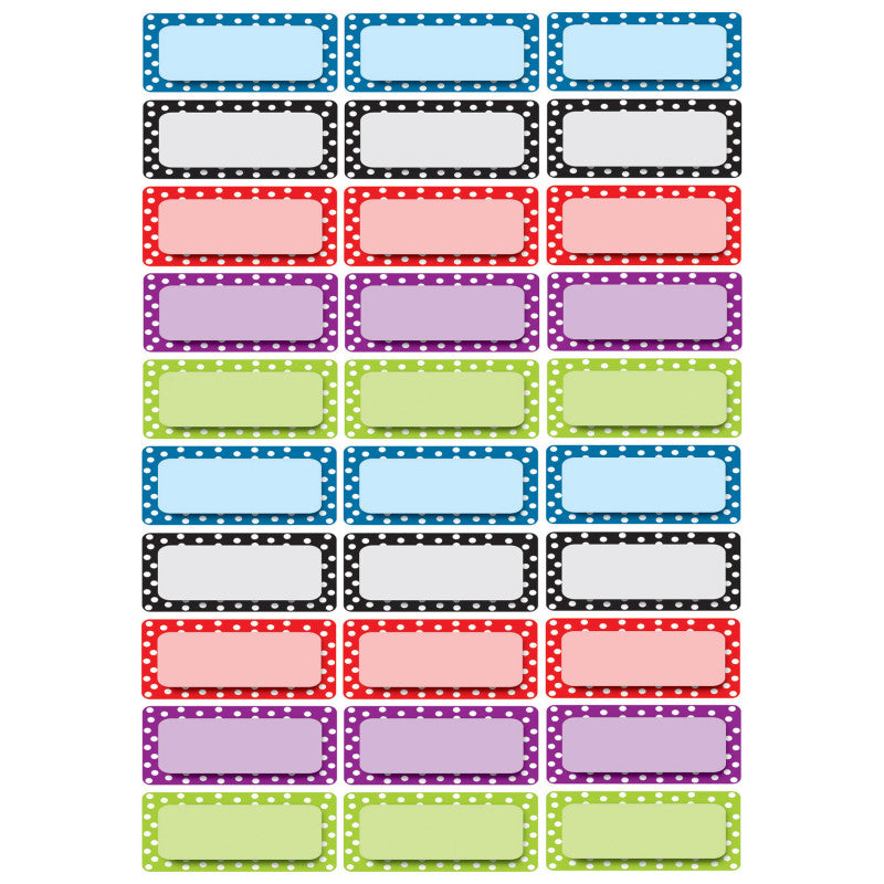 Die-Cut Magnetic Foam Color Dots Labels/Nameplates, Pack of 30