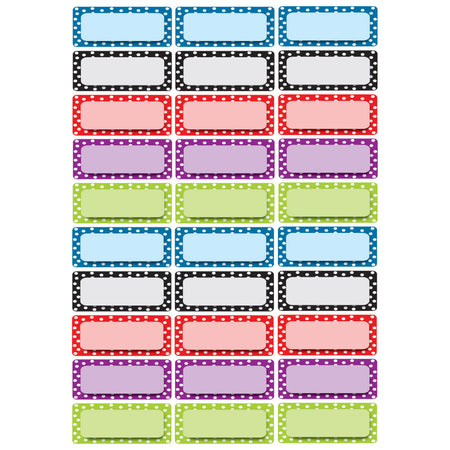 Die-Cut Magnetic Foam Color Dots Labels/Nameplates, Pack of 30