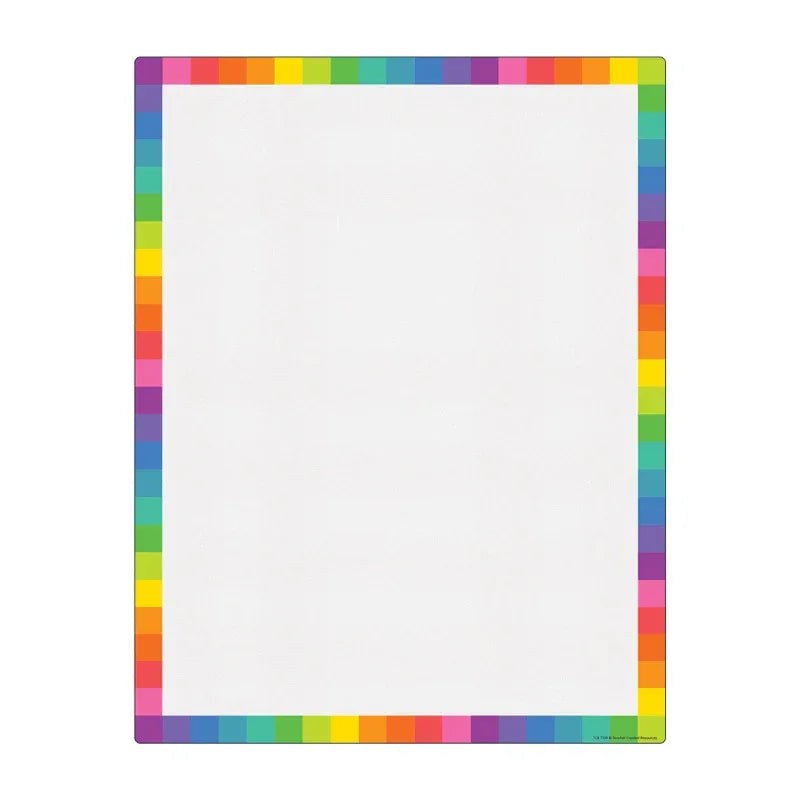 Colorful Blank Write-On/Wipe-Off Chart, 17" x 22"