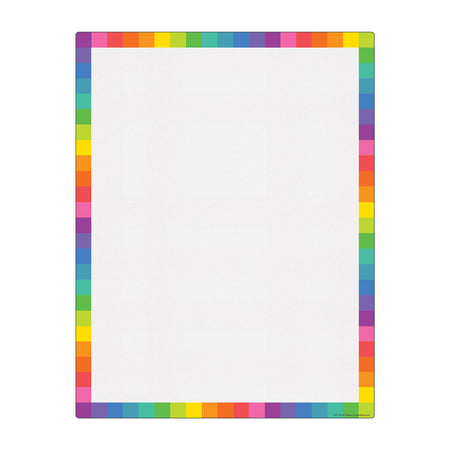 Colorful Blank Write-On/Wipe-Off Chart, 17" x 22"