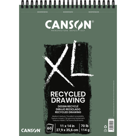 XL Series Drawing Pad, Recycled, Top Wire Binding, 60 Sheet, 11x14 inch, 1 Count