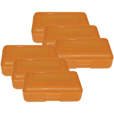 Pencil Box, Tangerine, Pack of 12