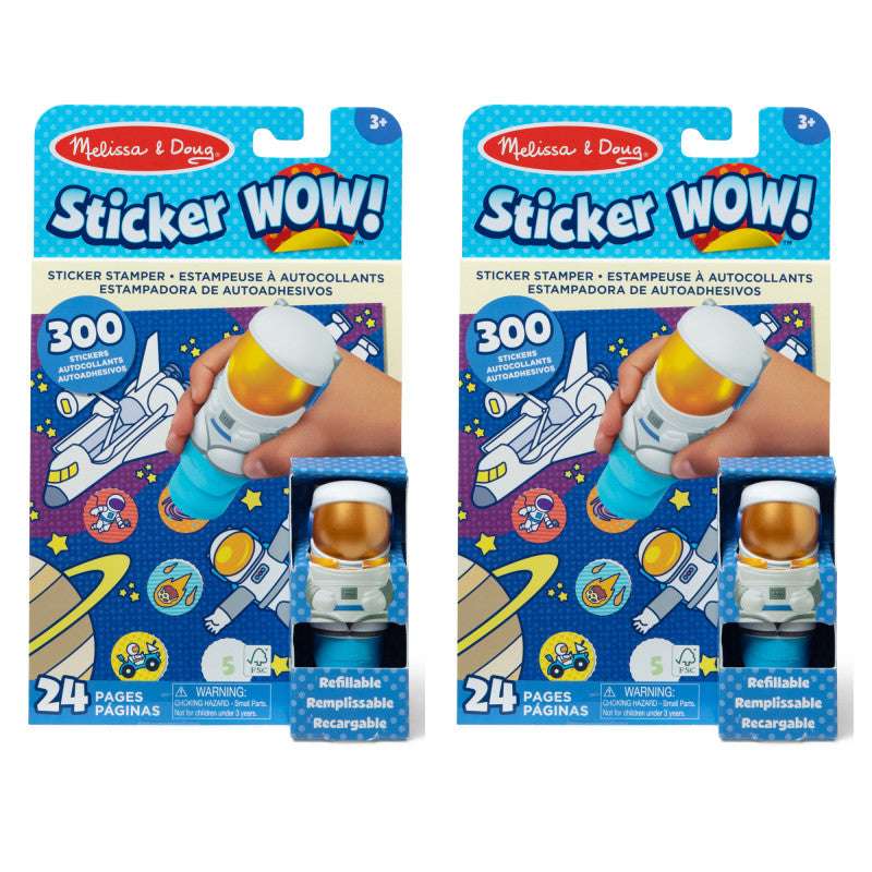 Sticker WOW! Activity Pad Set - Astronaut, 2 Sets