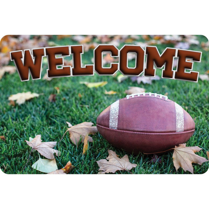 The Original Fun Mat&trade;, Welcome Mat, 15.5" x 23.5", Football Welcome