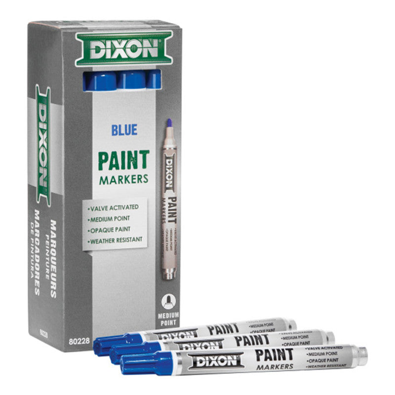 Medium Tip Paint Markers, Blue, 12 Count
