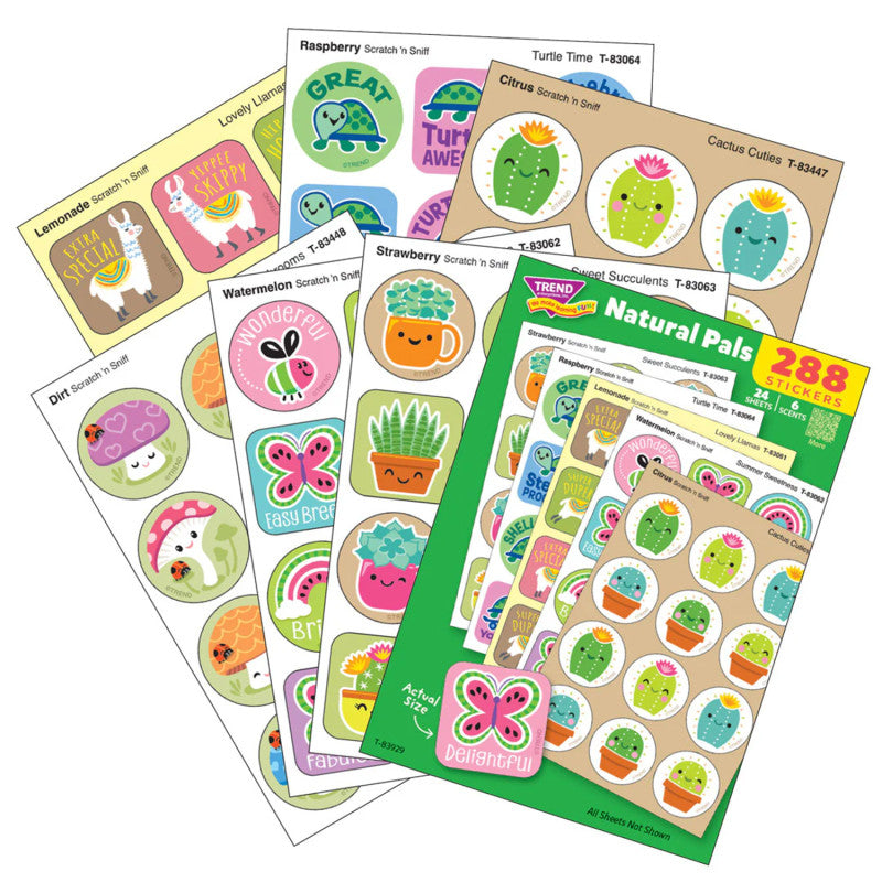 Natural Pals Scratch 'n Sniff Stinky Stickers&reg; Variety Pack, Pack of 288