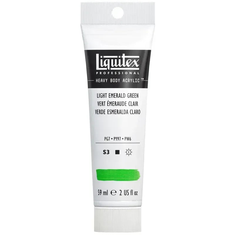 Professional Heavy Body Acrylic Paint, 59 mL Tube, Light Emerald Green