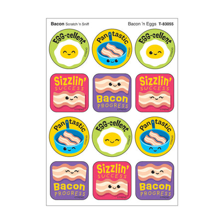 Bacon 'n Eggs, Bacon Scent Scratch 'n Sniff Stinky Stickers&reg;, Pack of 48