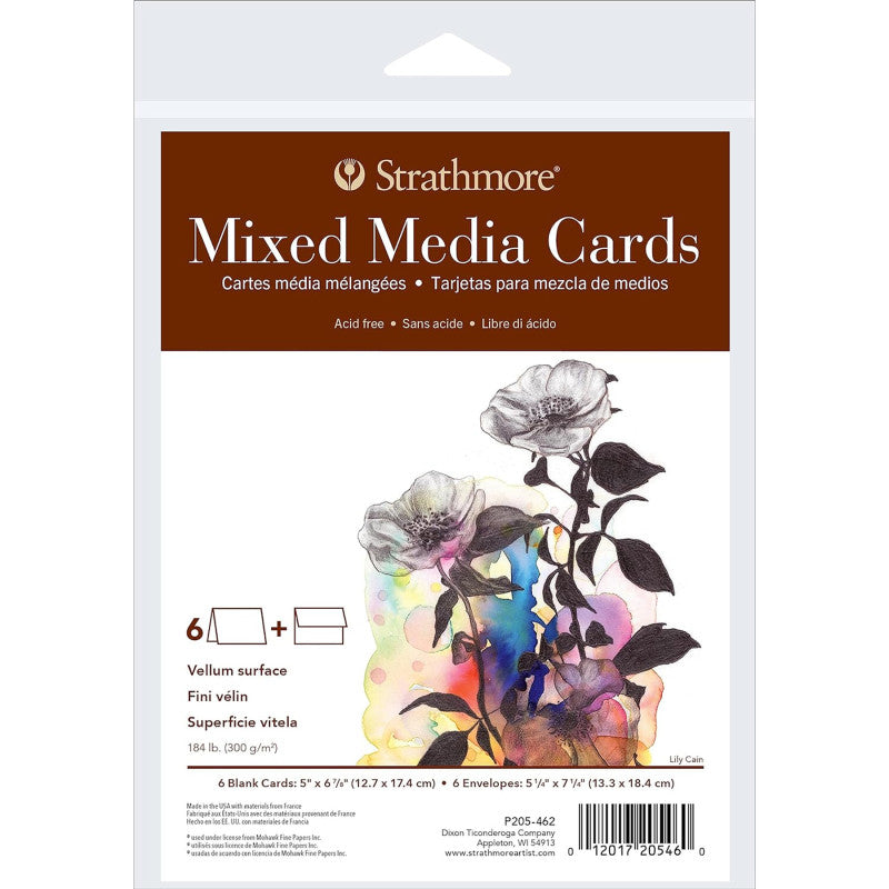 400 Series Mixed Media Cards & Envelopes, Full Size, 5x6.875 inch, 6 Pack