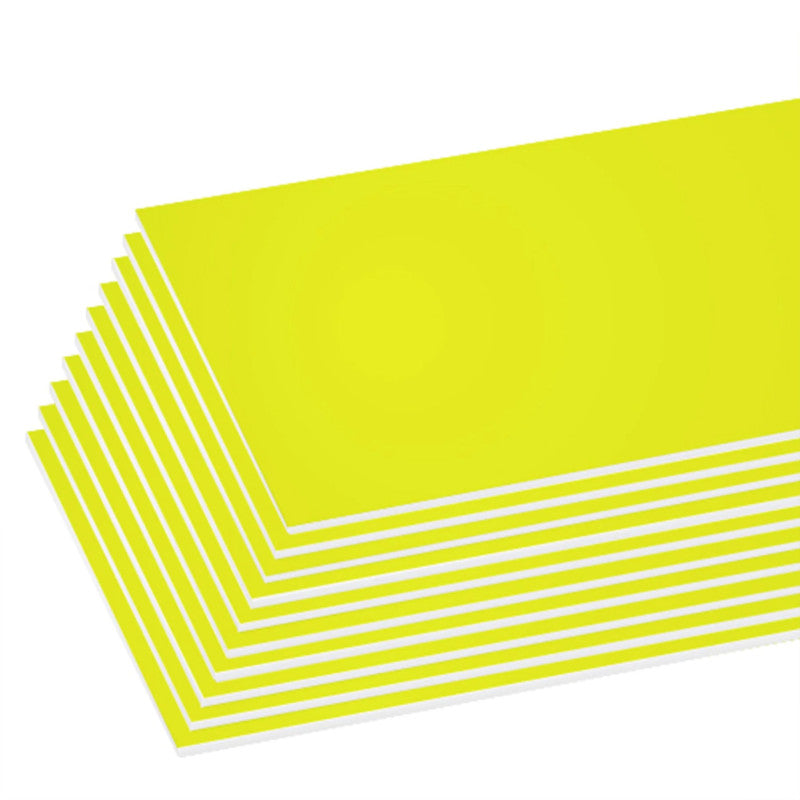 Foam Board, Fluorescent Yellow, Single