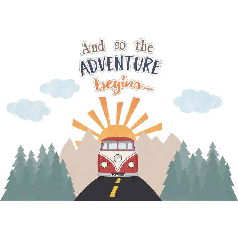 Moving Mountains Road Trip The Adventure Begins Bulletin Board Set, 15 Pieces