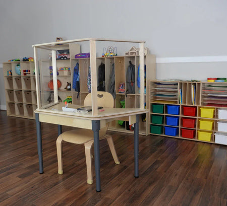 All-In-One Student Desk with Patition