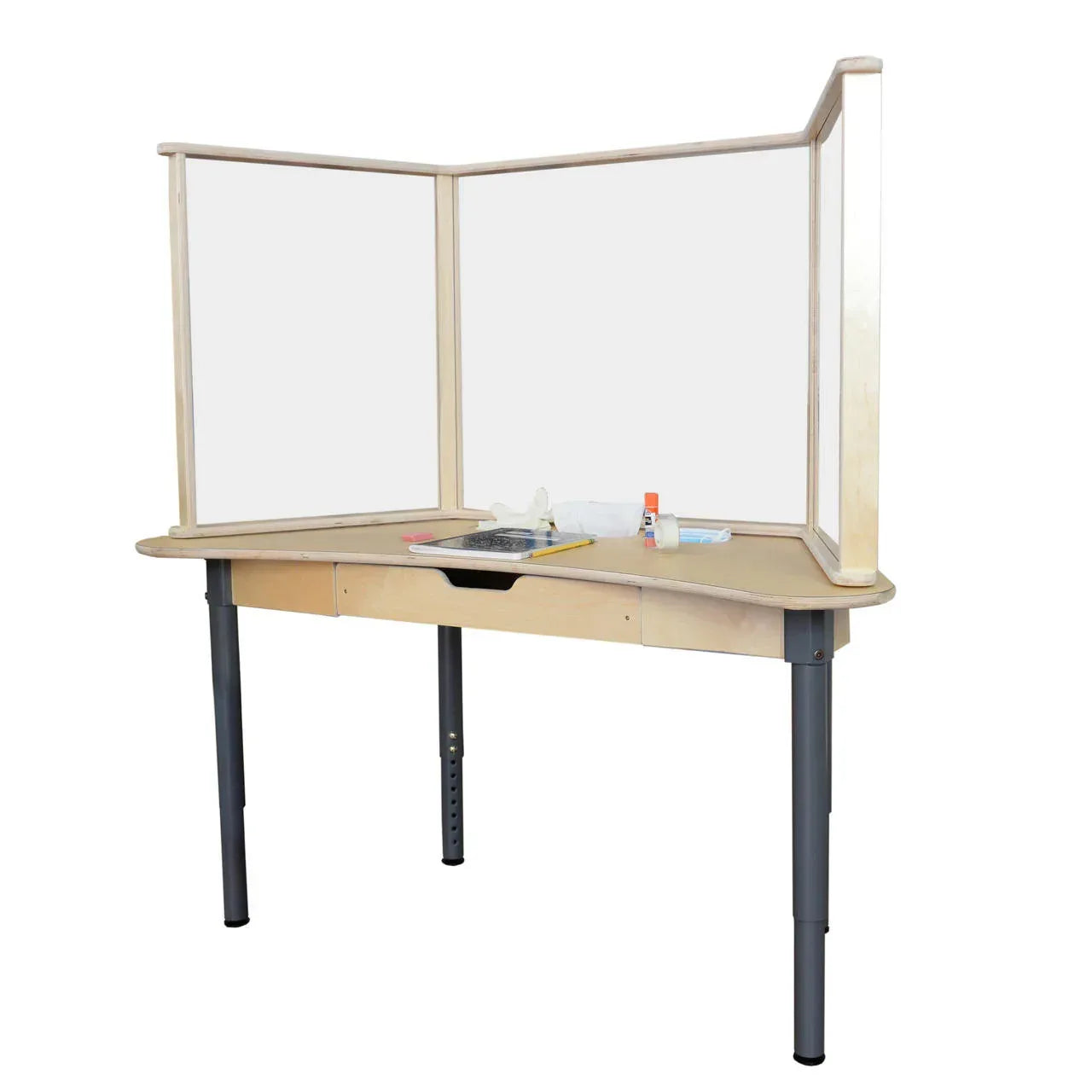 All-In-One Student Desk with Patition