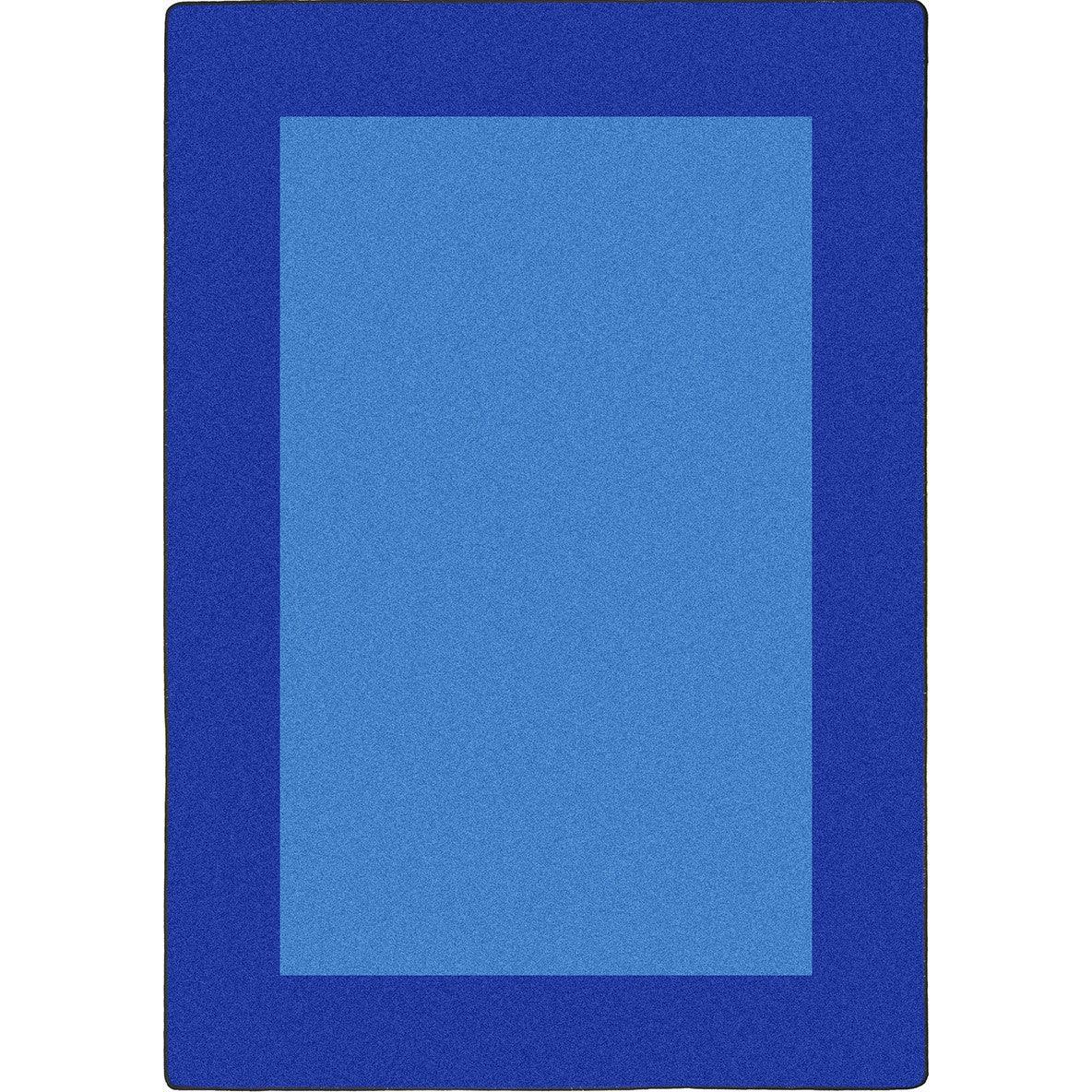 All Around 7'8" x 10'9" area rug in color Blue