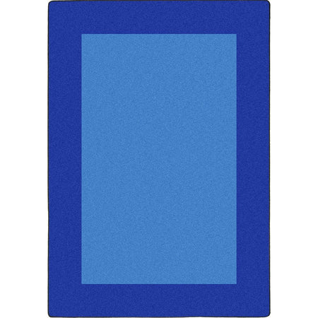 All Around 7'8" x 10'9" area rug in color Blue