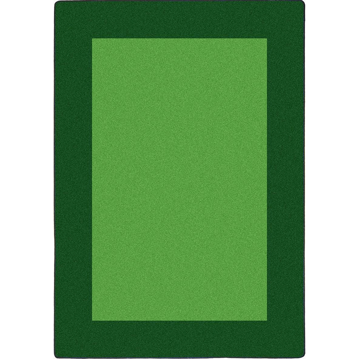 All Around 7'8" x 10'9" area rug in color Green