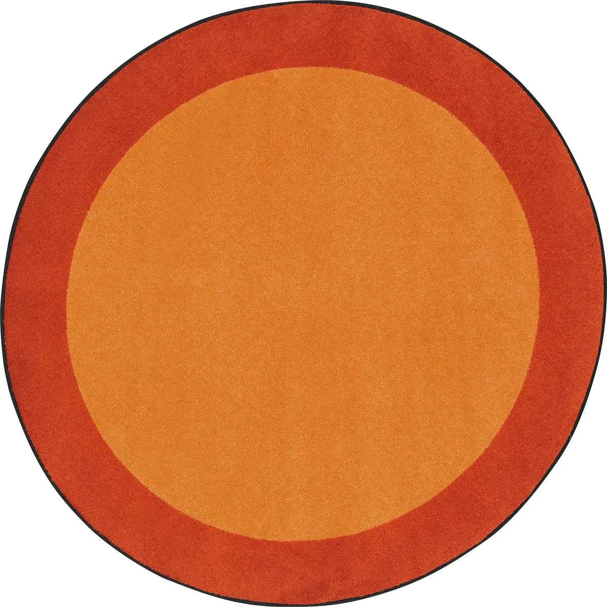 All Around 13'2" Round area rug in color Orange