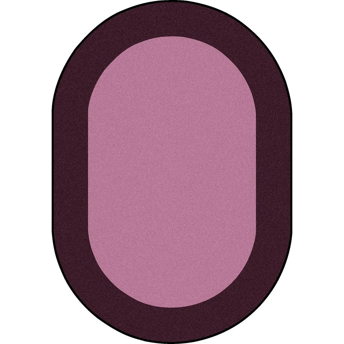 All Around 7'8" x 10'9" Oval area rug in color Purple