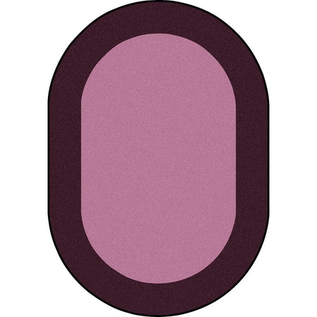All Around 10'9" x 13'2" Oval area rug in color Purple