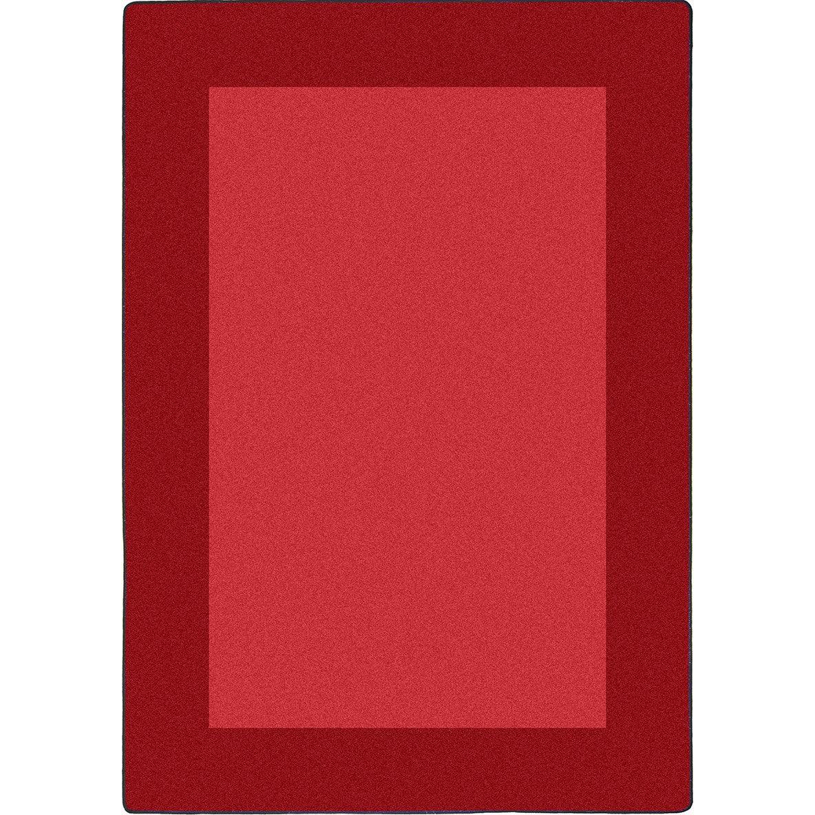 All Around 5'4" x 7'8" area rug in color Red
