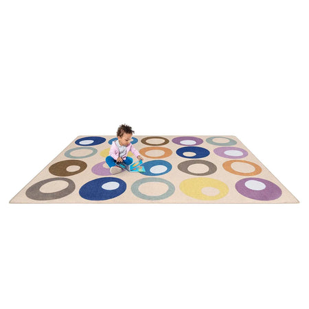 All Together Now 7'8" x 10'9" area rug in color Beige