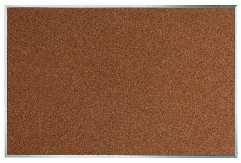 Aluminum Wood Frame Bulletin Board Cork 36" x 60"