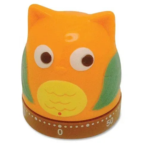 Mechanical Wind-Up 1 hour Timer, Owl Shape