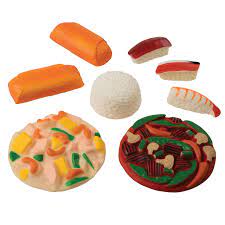 Play Food, Asian Food Set - Set of 8 pieces