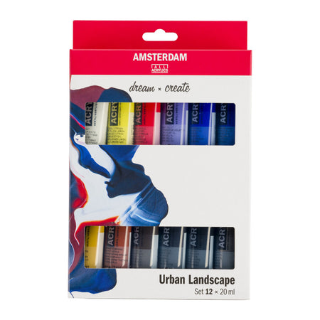 Standard Acrylic Urban Landscape Set, 12 x 20mL