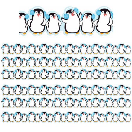 Winter Penguins Extra Wide Deco Trim&reg;, 37 Feet Per Pack, 6 Packs