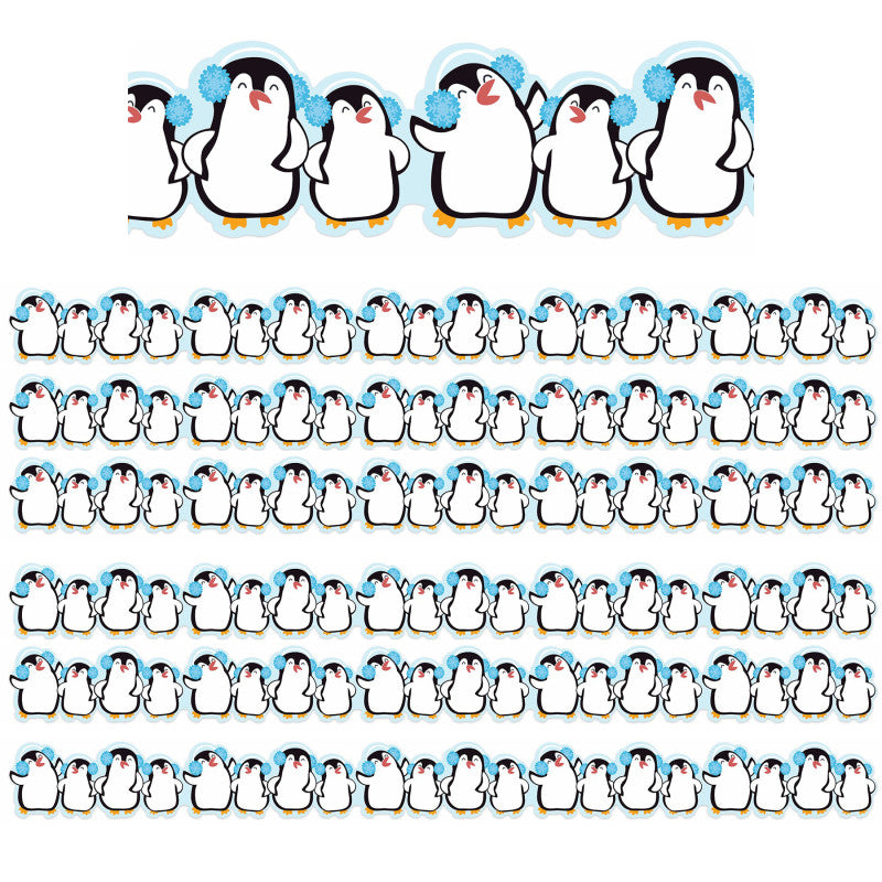 Winter Penguins Extra Wide Deco Trim&reg;, 37 Feet Per Pack, 6 Packs
