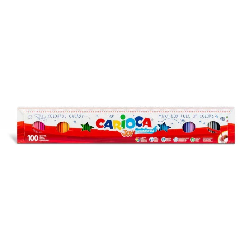 Joy Fine Tip Felt Tip Washable Pens 1 Meter - 100 Pieces