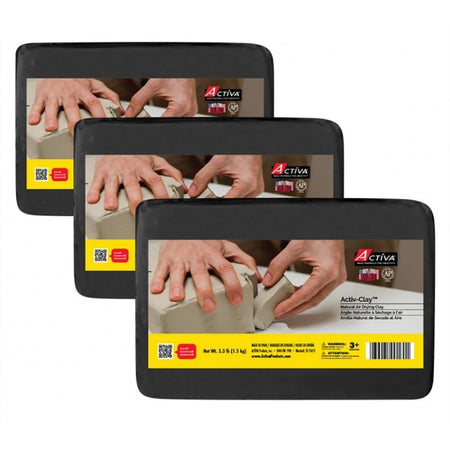 Activ-Clay™ Air Drying Clay, Black, 9.9 lb (4.5 kg)