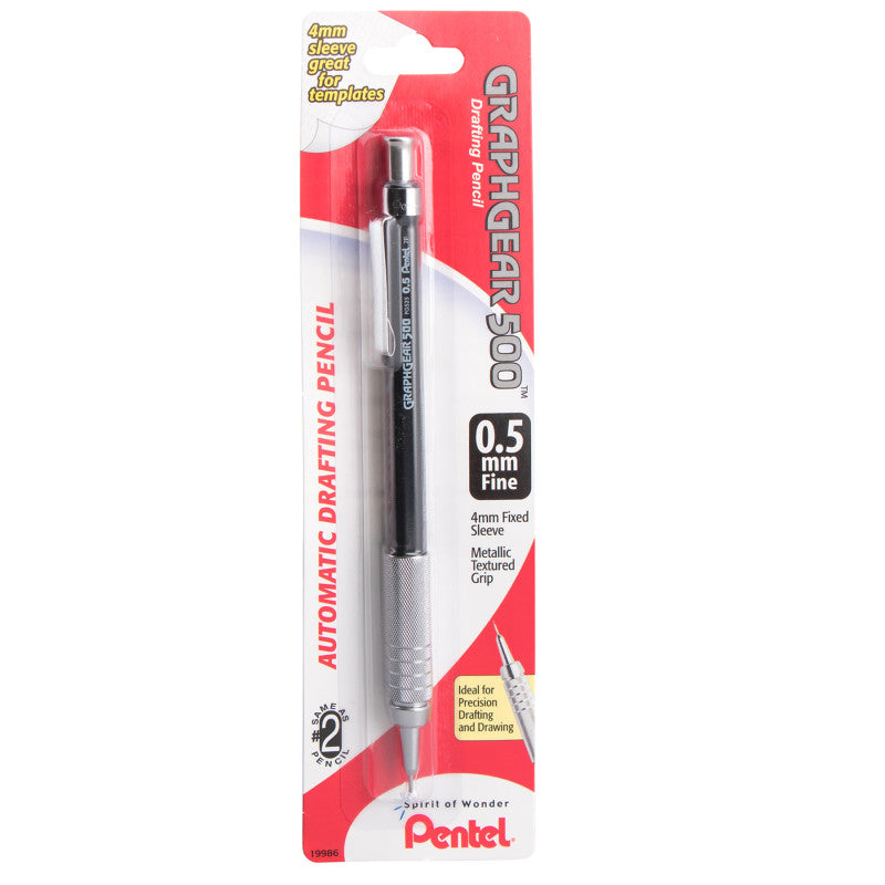 GraphGear 500 Automatic Drafting Pencil (0.5mm), Black Barrel, 1 Count
