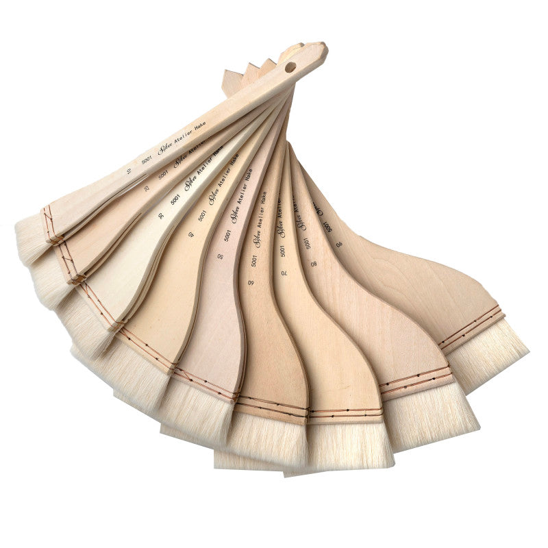 Silver Hake Set, 9 Brushes b1f378328d48165c11f1880df2d0a6da58bcf862