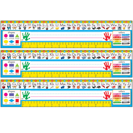 Zaner-Bloser Desk Toppers&reg; Reference Name Plates, PreK-1, 36 Per Pack, 3 Packs