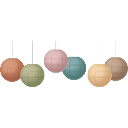 Everyone is Welcome 8" Hanging Paper Lanterns, Pack of 6