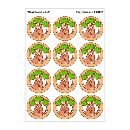 Tree-mendous!/Wood Scent Retro Scratch 'n Sniff Stinky Stickers&reg;, 24 ct.