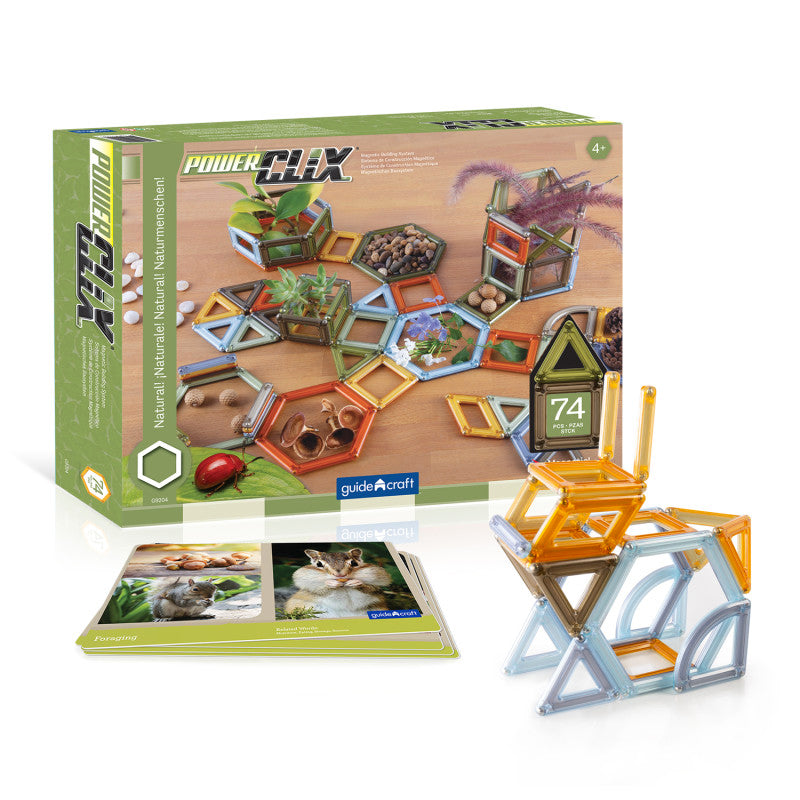 PowerClix&reg; Frames, Natural, Magnetic Building Set, 75 Pieces